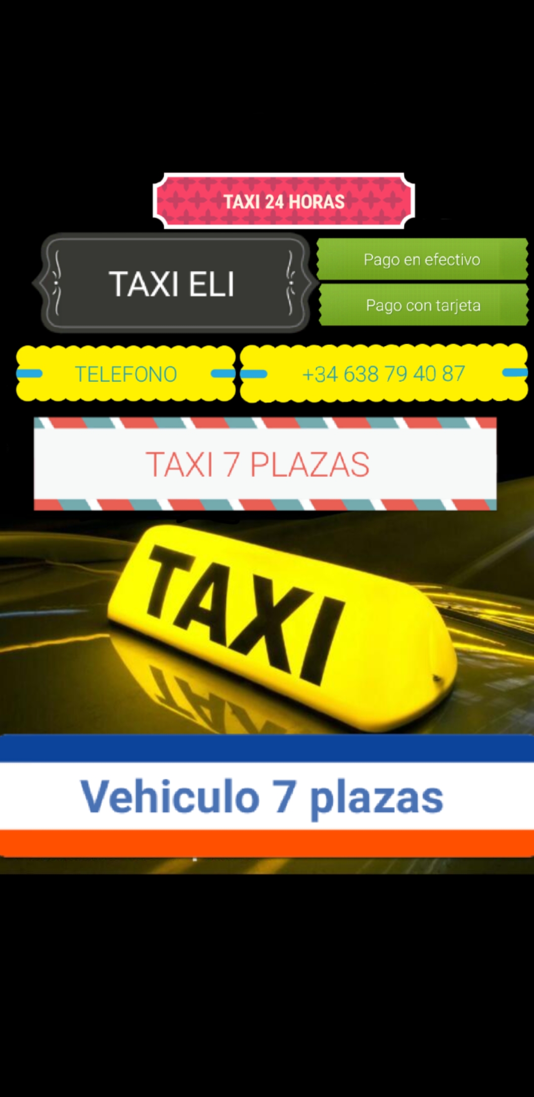 Taxi 24 Horas Chiclana de la Frontera (Taxi Eli)